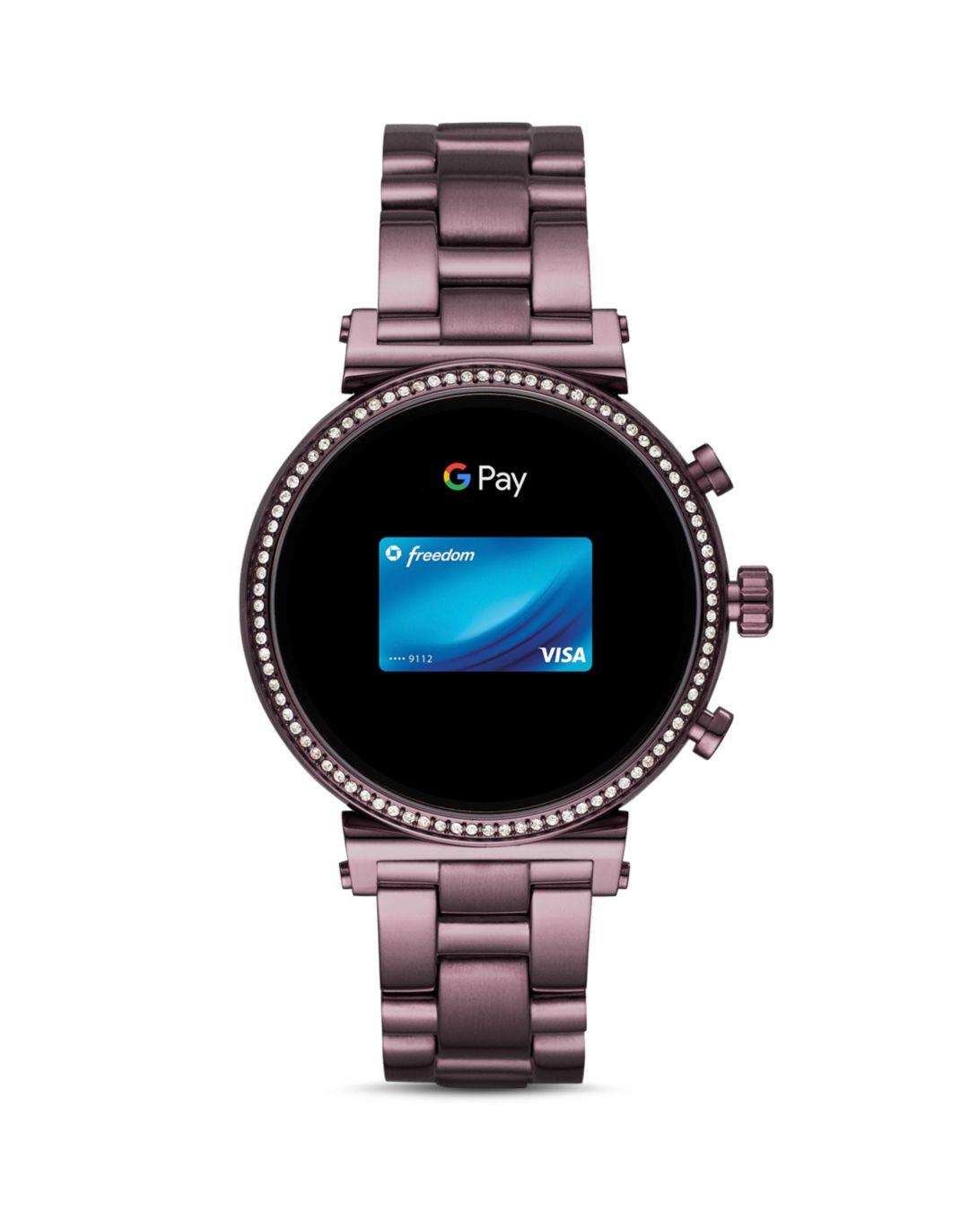 purple mk smart watch