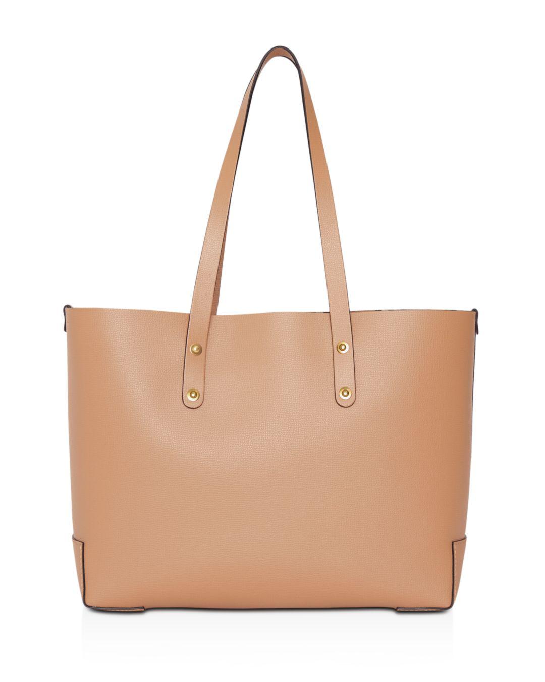 burberry crest small leather tote bag