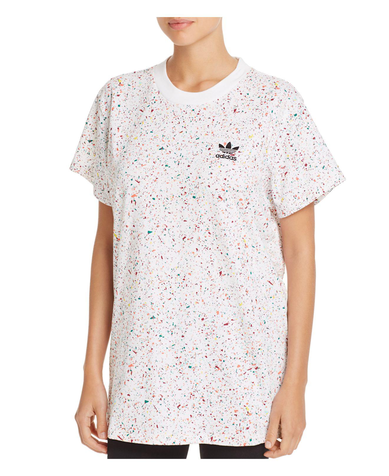 adidas Originals Splatter Paint Tee in White | Lyst