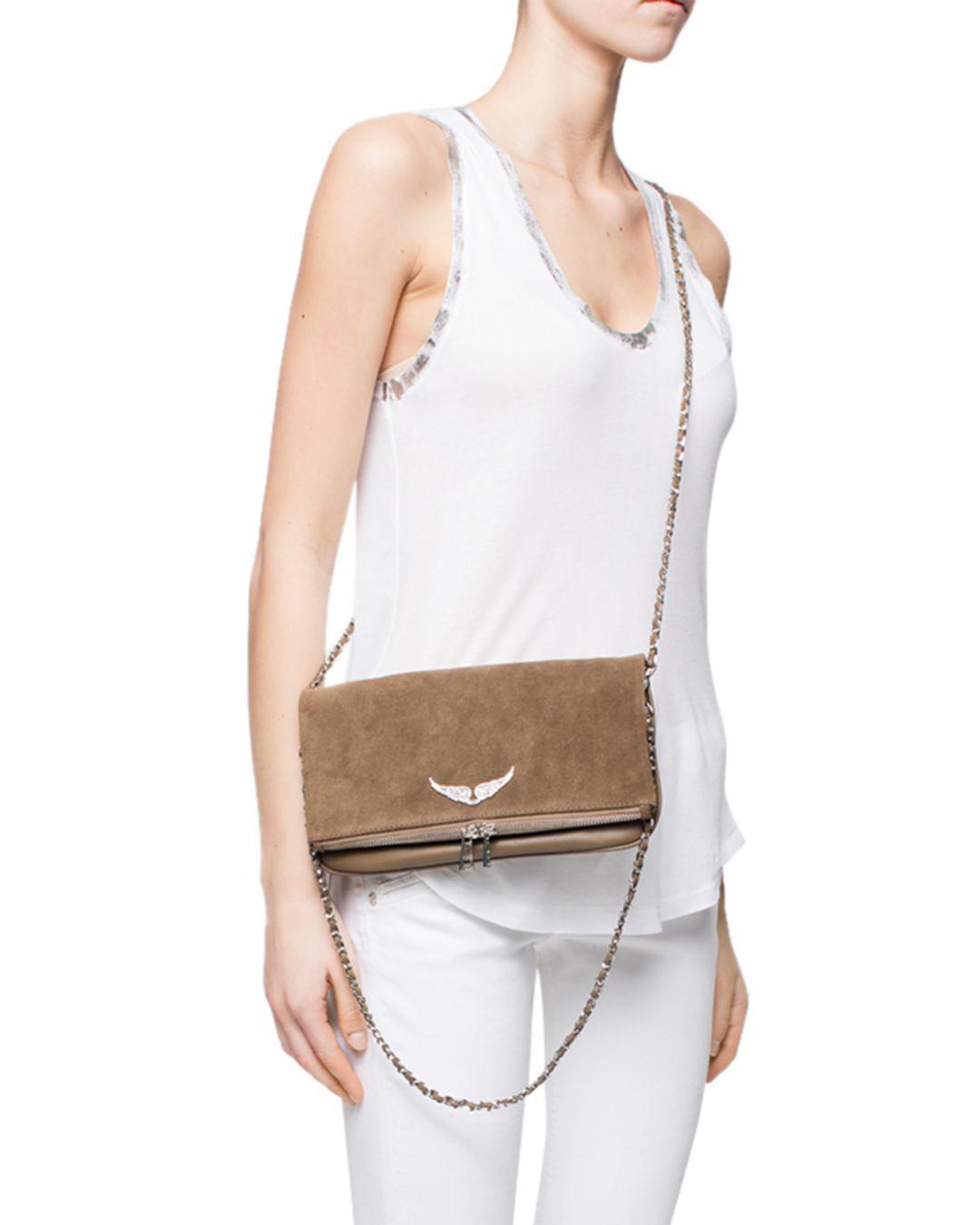 zadig & voltaire suede bolsa