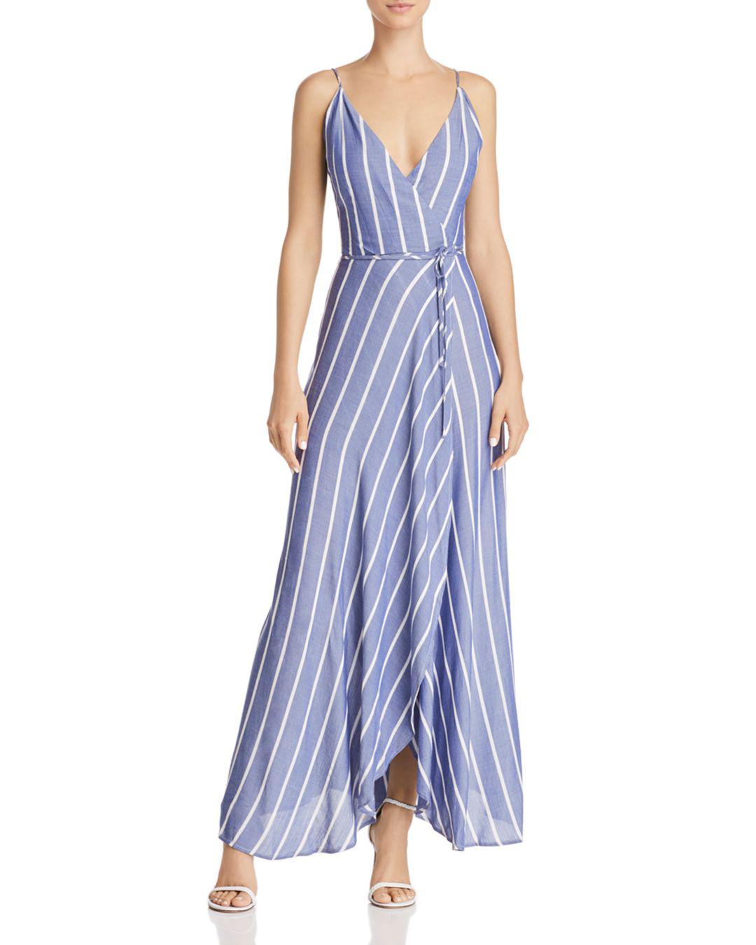 Bardot striped wrap dress Clearance