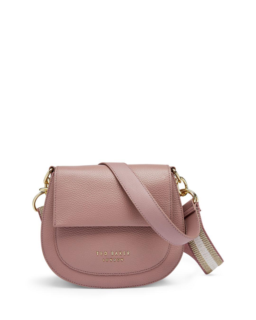 Ted Baker Amali Leather Cross-body Bag in Pink | Lyst
