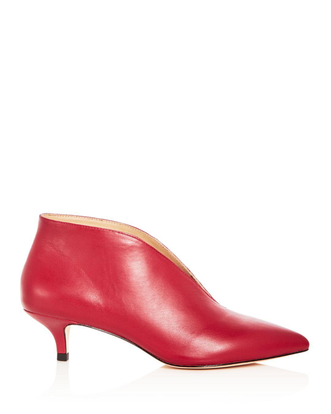 bootie with kitten heel
