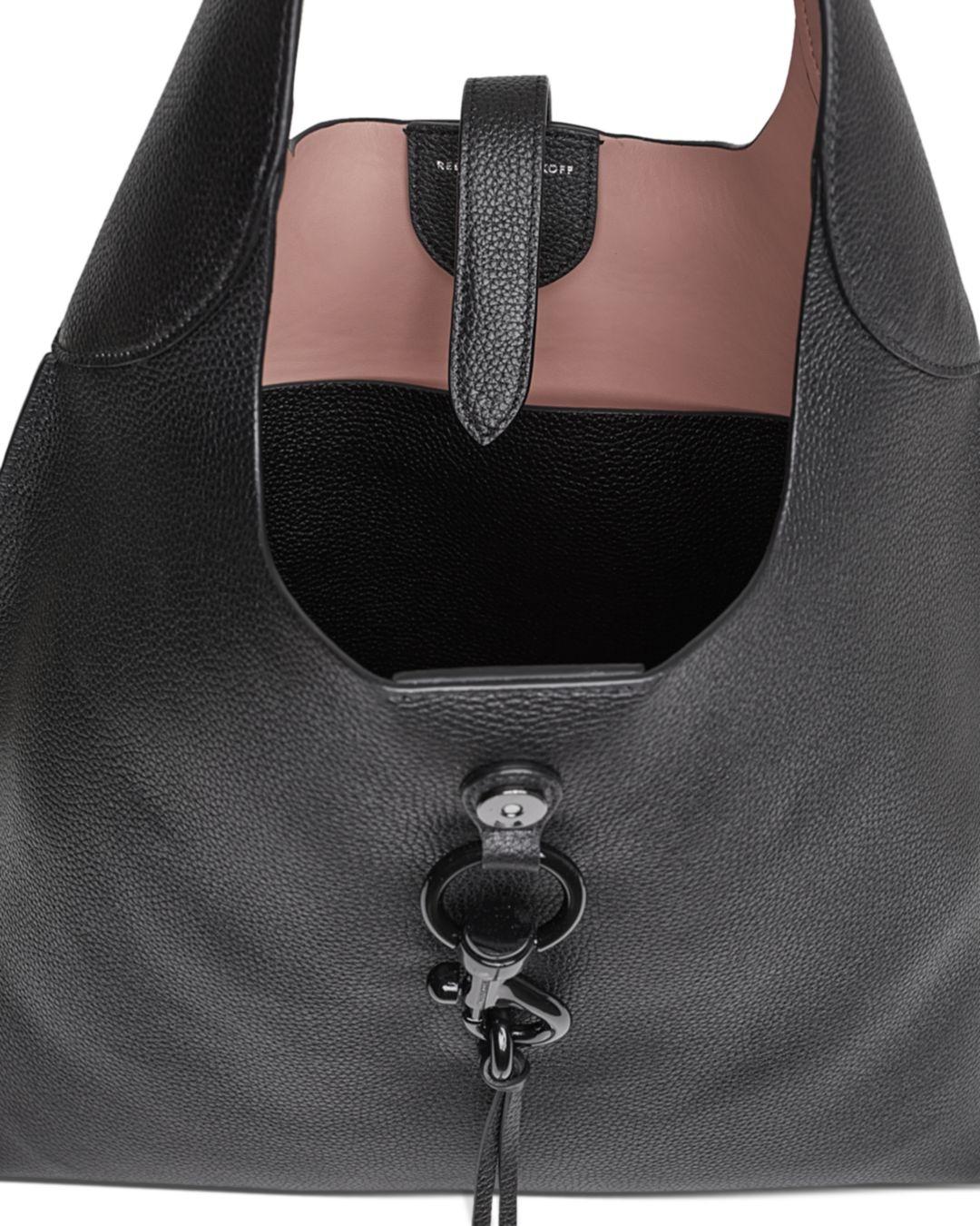 Rebecca Minkoff Leather Megan Large Hobo Shoulder Bag in Black Lyst