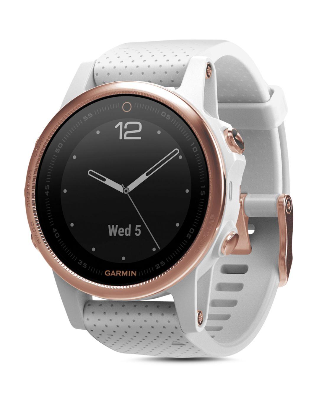 Garmin Fenix Stainless Steel & Silicone-strap Smart Watch in White - Lyst