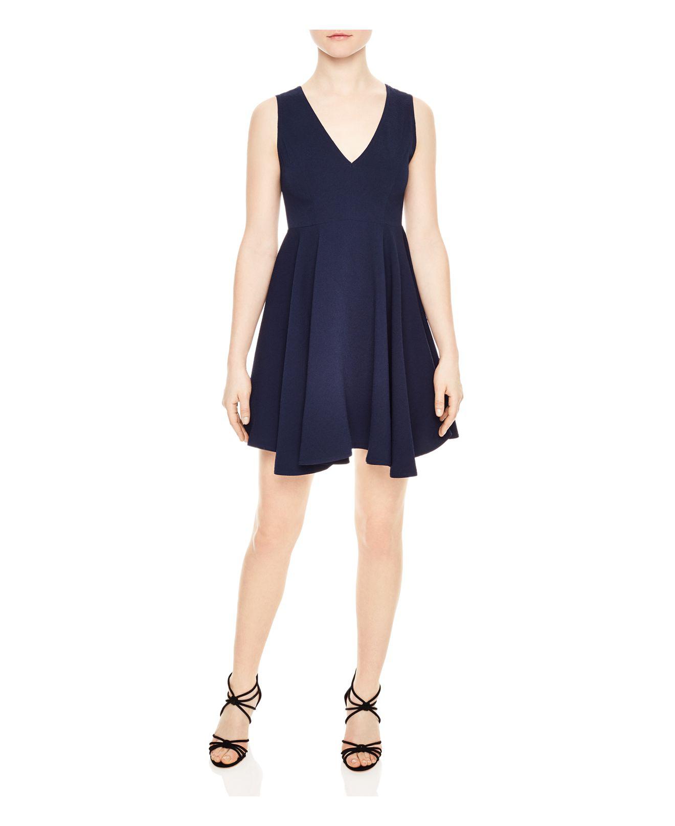 sandro fit and flare dress