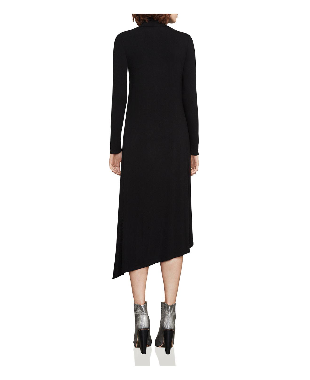 kabrina asymmetrical turtleneck dress