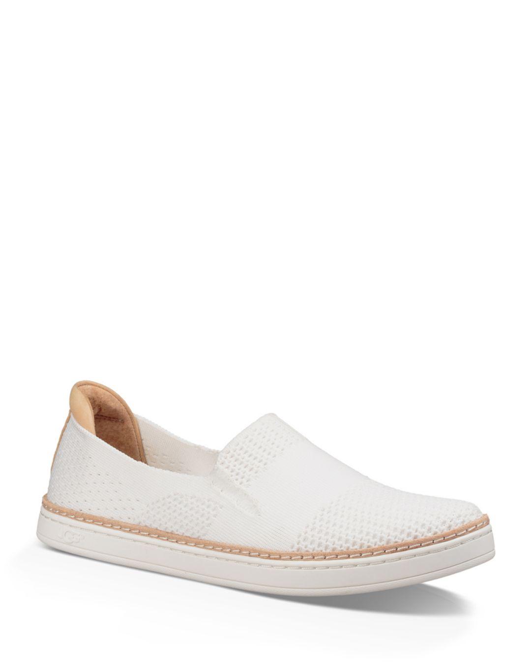 UGG Synthetic Sammy Slip-on Knit Sneakers in White - Save 76% - Lyst