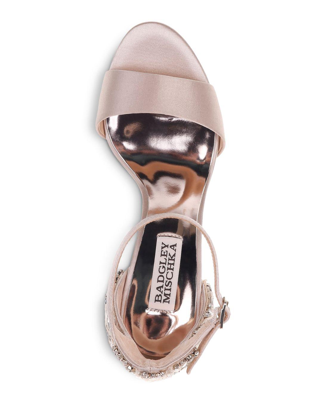 badgley mischka seina ankle strap sandal