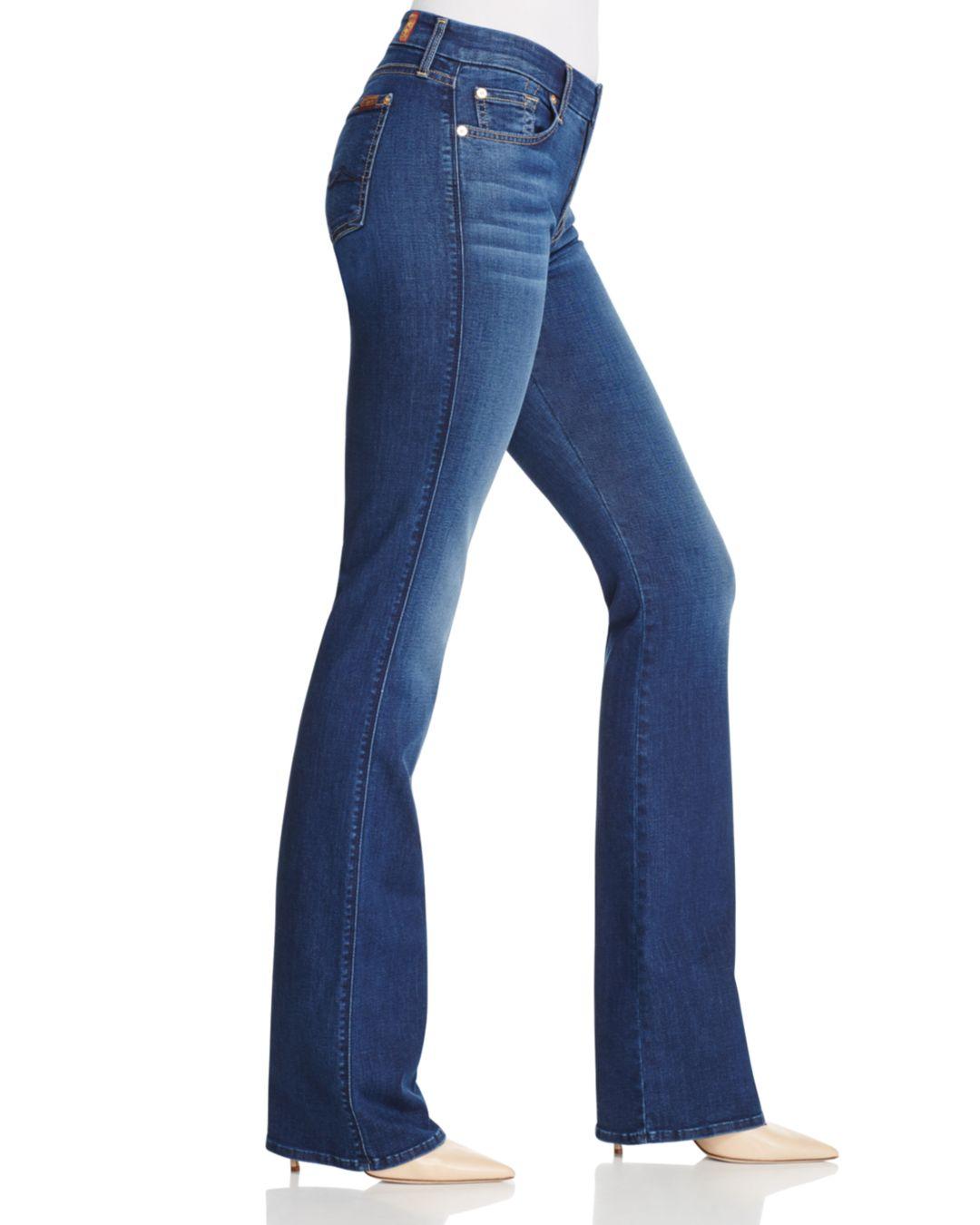 7 For All Mankind B(air) Kimmie High Rise Bootcut Jeans In Duchess in Blue  | Lyst