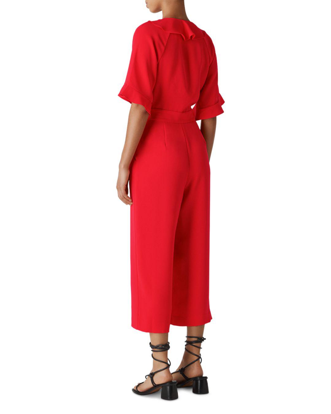 whistles red jumpsuit