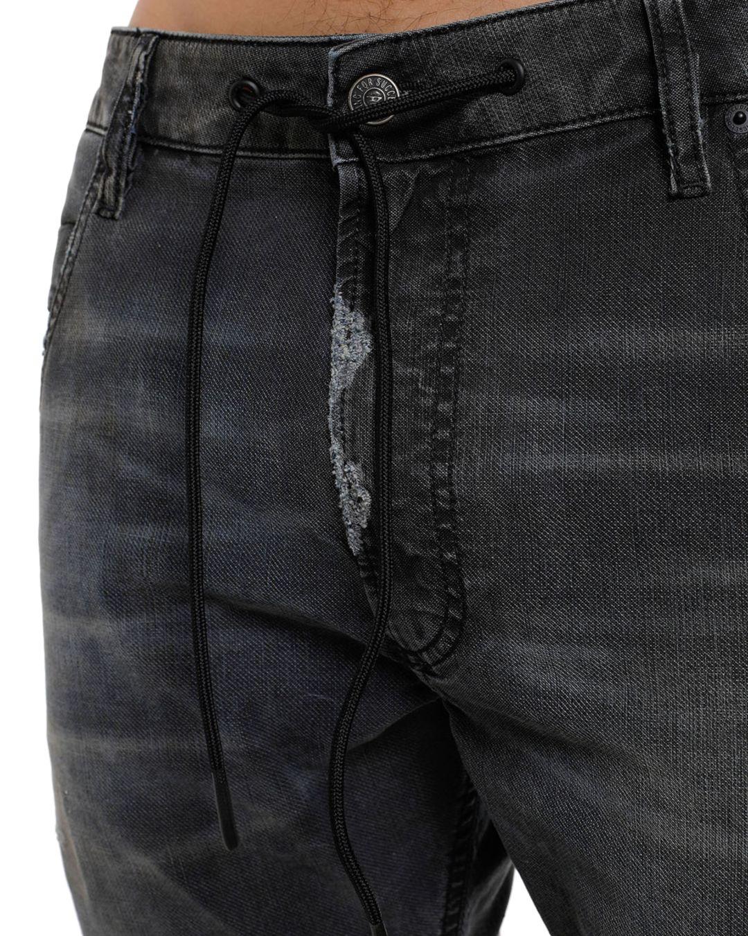 DIESEL Krooley - Y - Ne Straight Slim Fit Jogger Jeans In Black Denim for  Men - Lyst