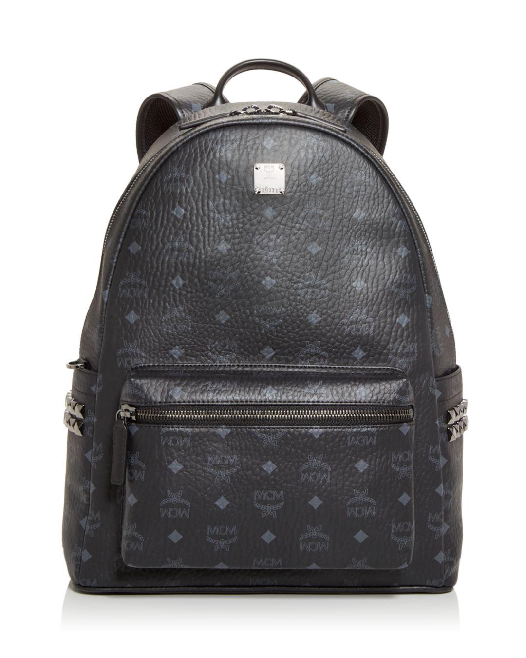 MCM Stark Logo Monogram Backpack in 