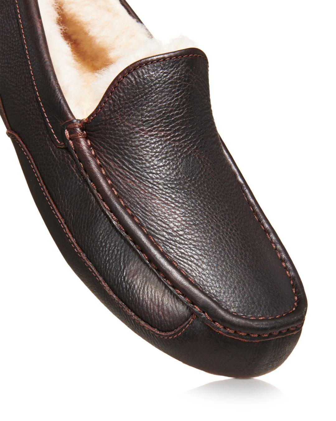men's ascot leather ugg slippers