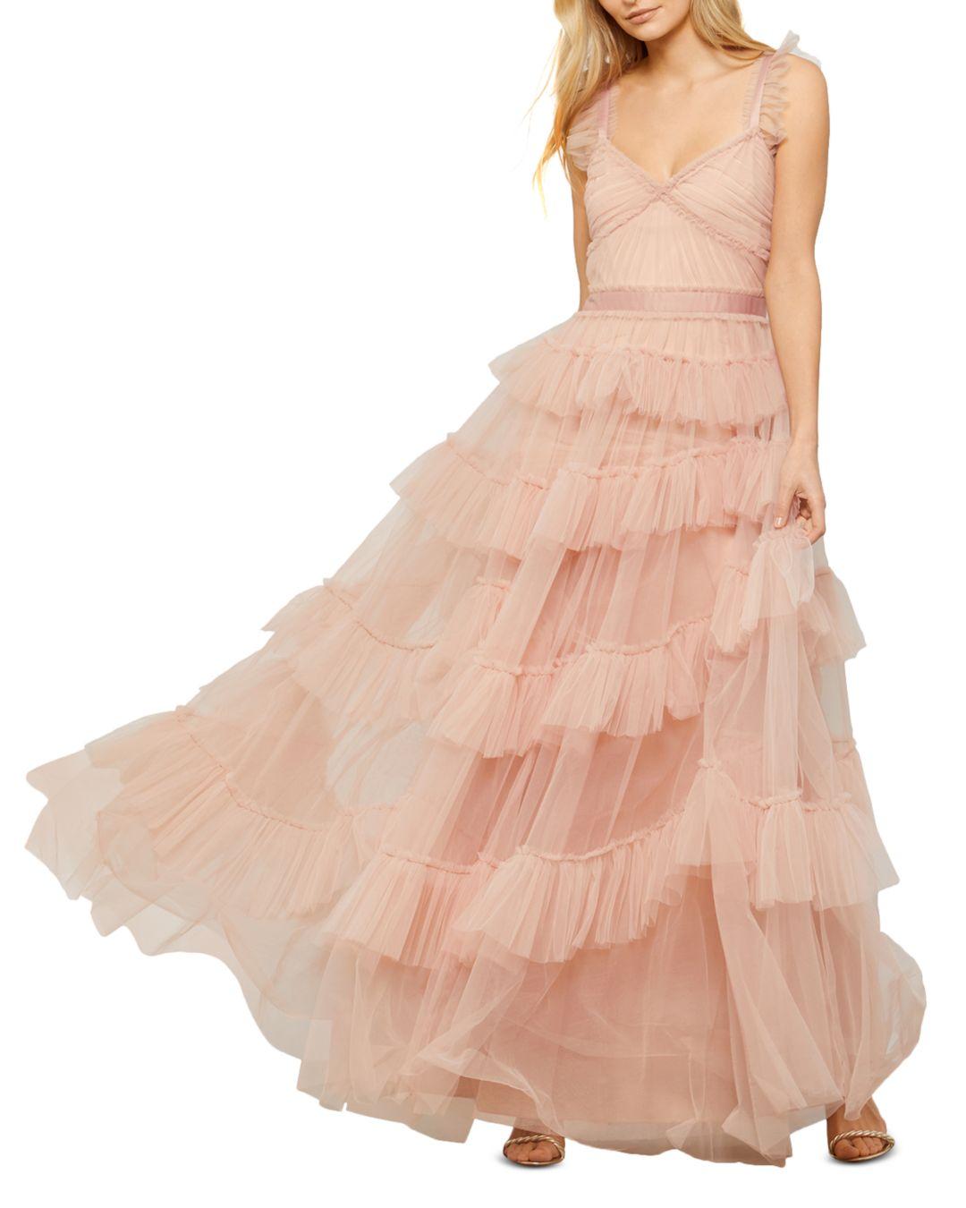 bcbgmaxazria ruffled tulle dress