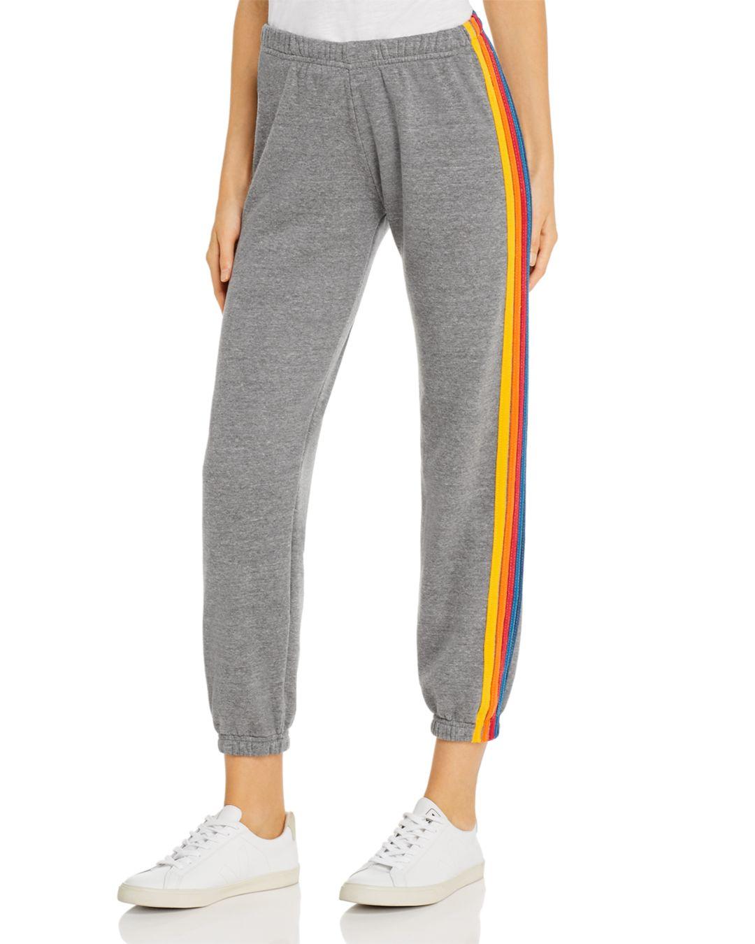 sweatpants with one stripe