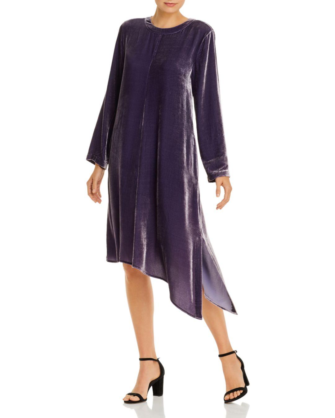 eileen fisher velvet shift dress