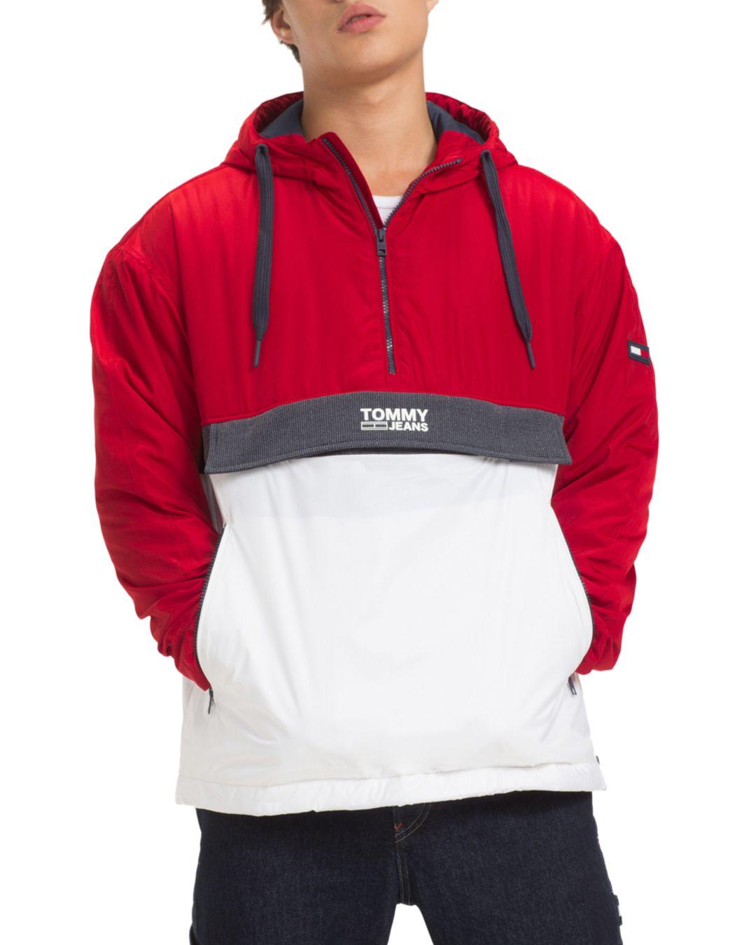 tommy jeans hooded pullover jacket