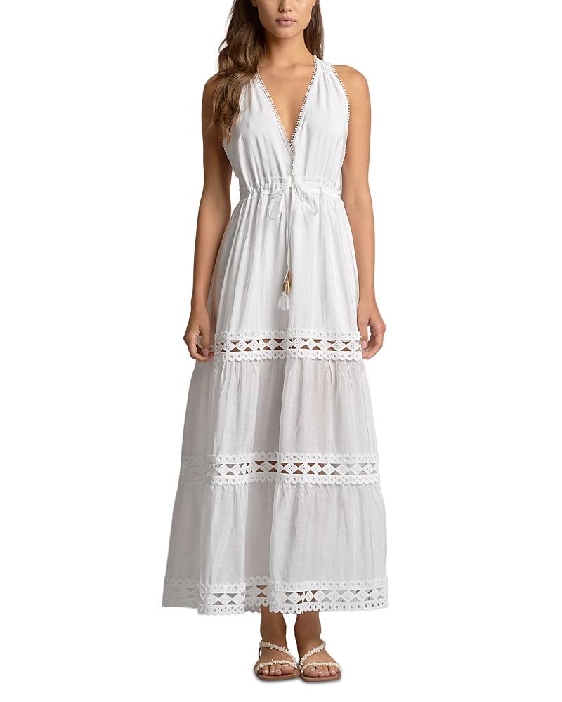 knee length dresses for ladies ELAN Rust Slit Halter Maxi Dress main image 1