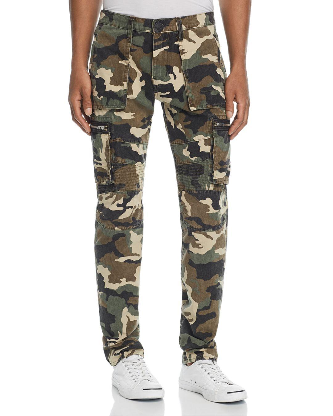 True Religion Nomad Camouflage - Print Regular Fit Cargo Pants in Camo ...