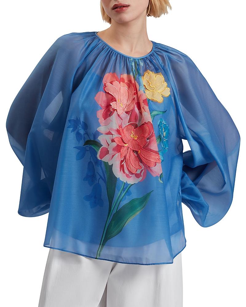 テッドベーカー Ted Baker Ammbre Exaggerated Shoulder Blouse レディース シャツ トップス Light B Ted Baker London Womens Ammbre Exaggerated Shoulder Blouse
