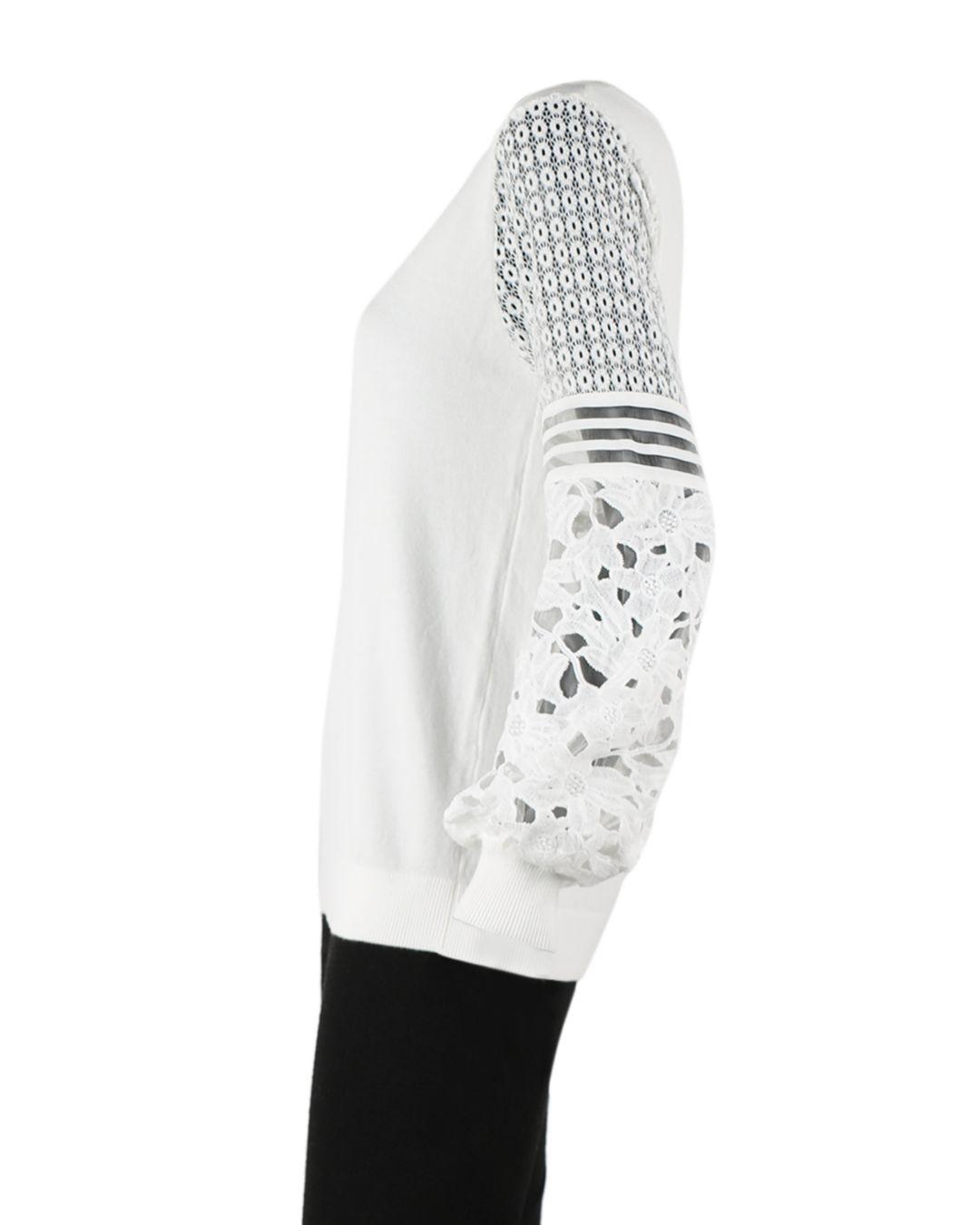 Daily Ritual Women's Rayon Spandex Wide Rib Blouson-Sleeve Sweatshirt