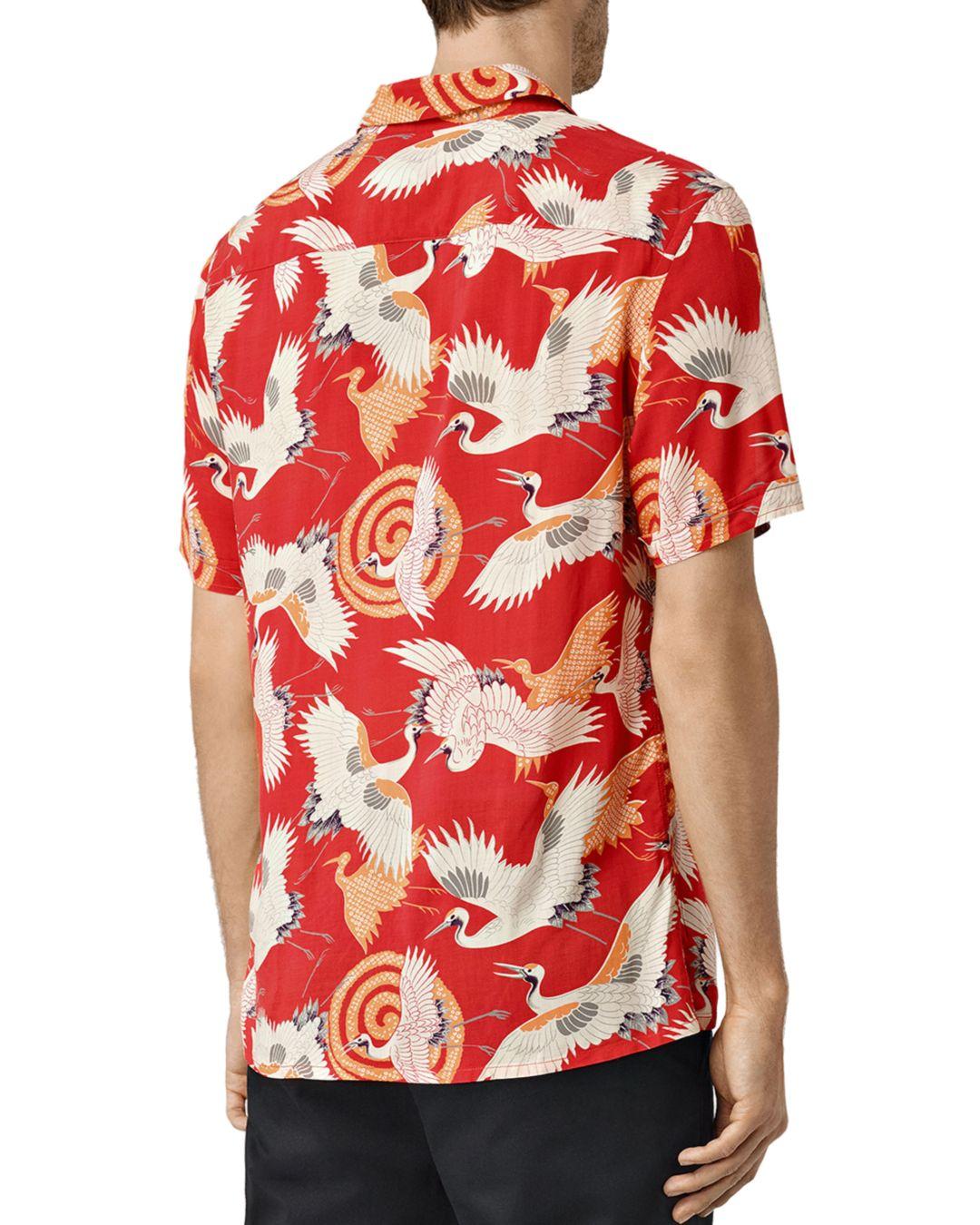 allsaints tsuru shirt