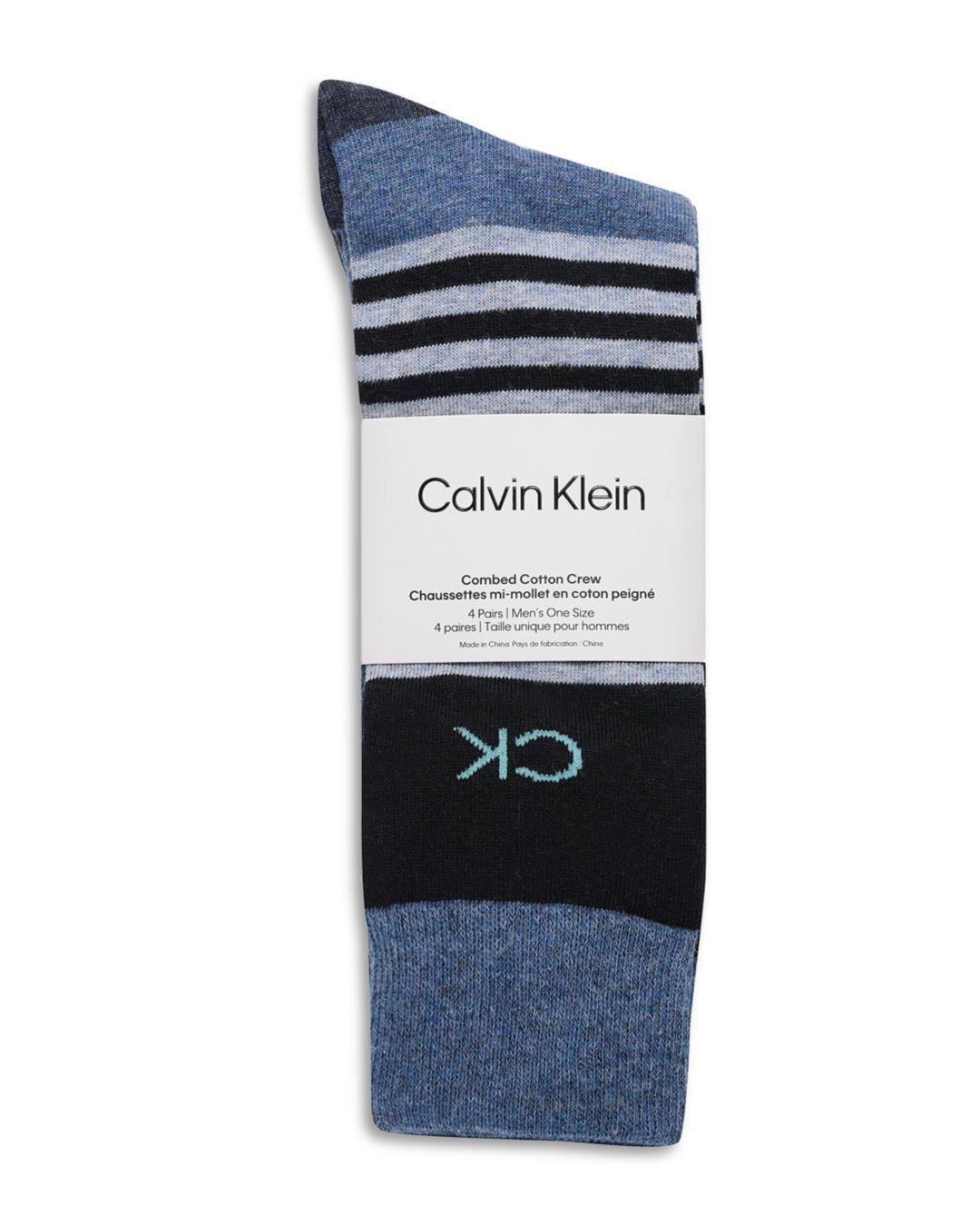 Calvin Klein Dress Crew Socks in Blue for Men | Lyst