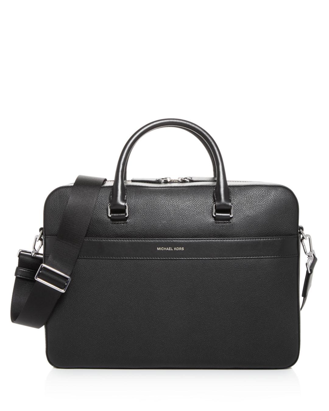 Michael Kors Mason Explorer Briefcase in Black for Men Lyst