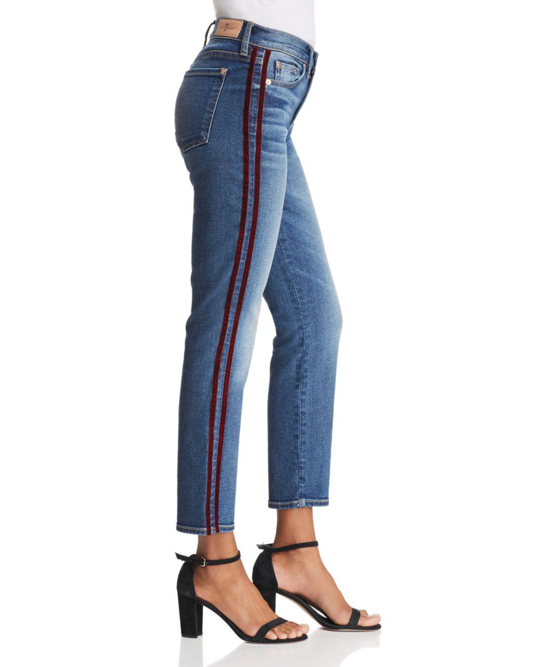 7 For All Mankind Roxanne Ankle Skinny Jeans In Luxe Vintage Femme in Blue  | Lyst Canada