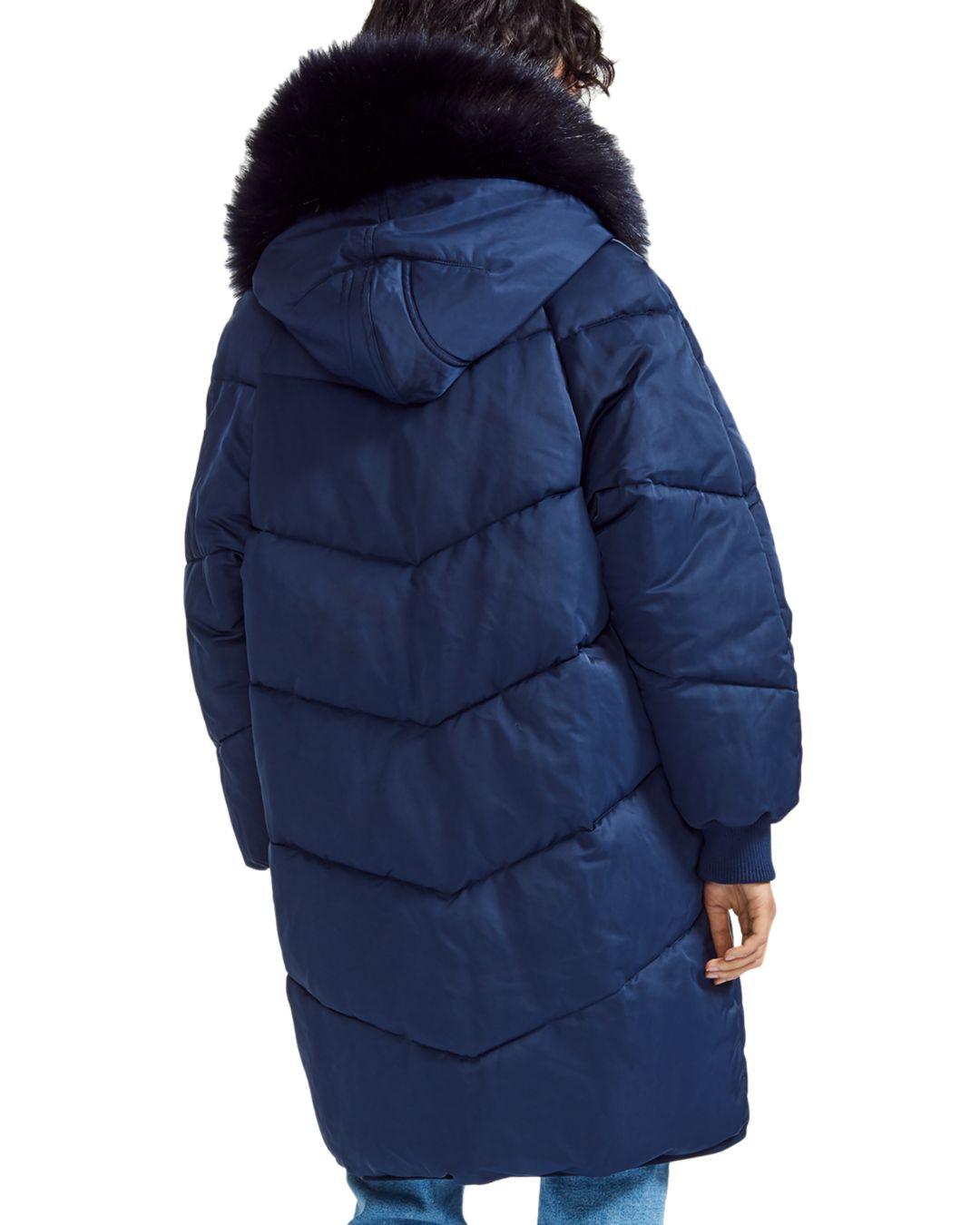 navy padded coat with hood