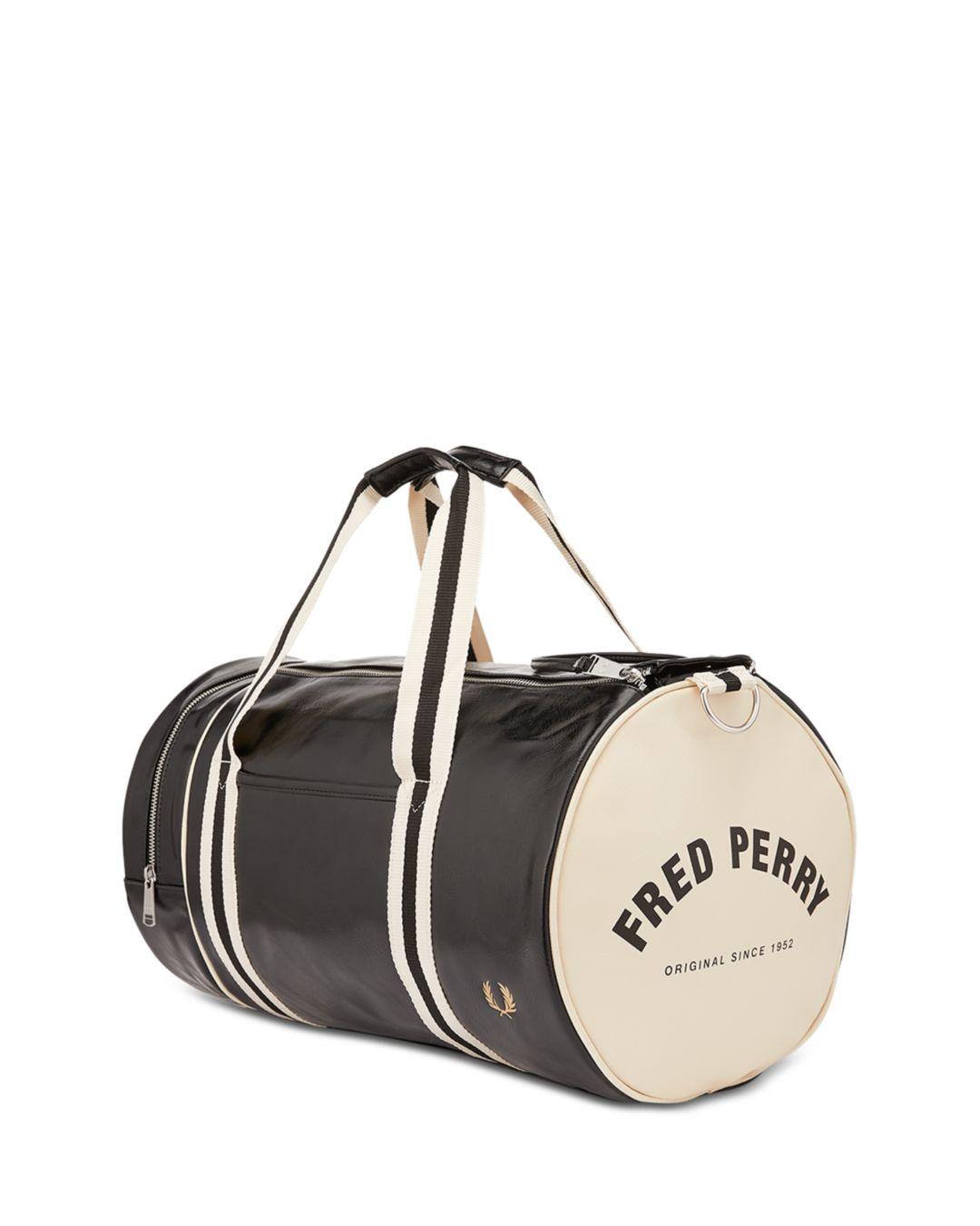 Fred Perry Classic Barrel Bag in Black for | Lyst