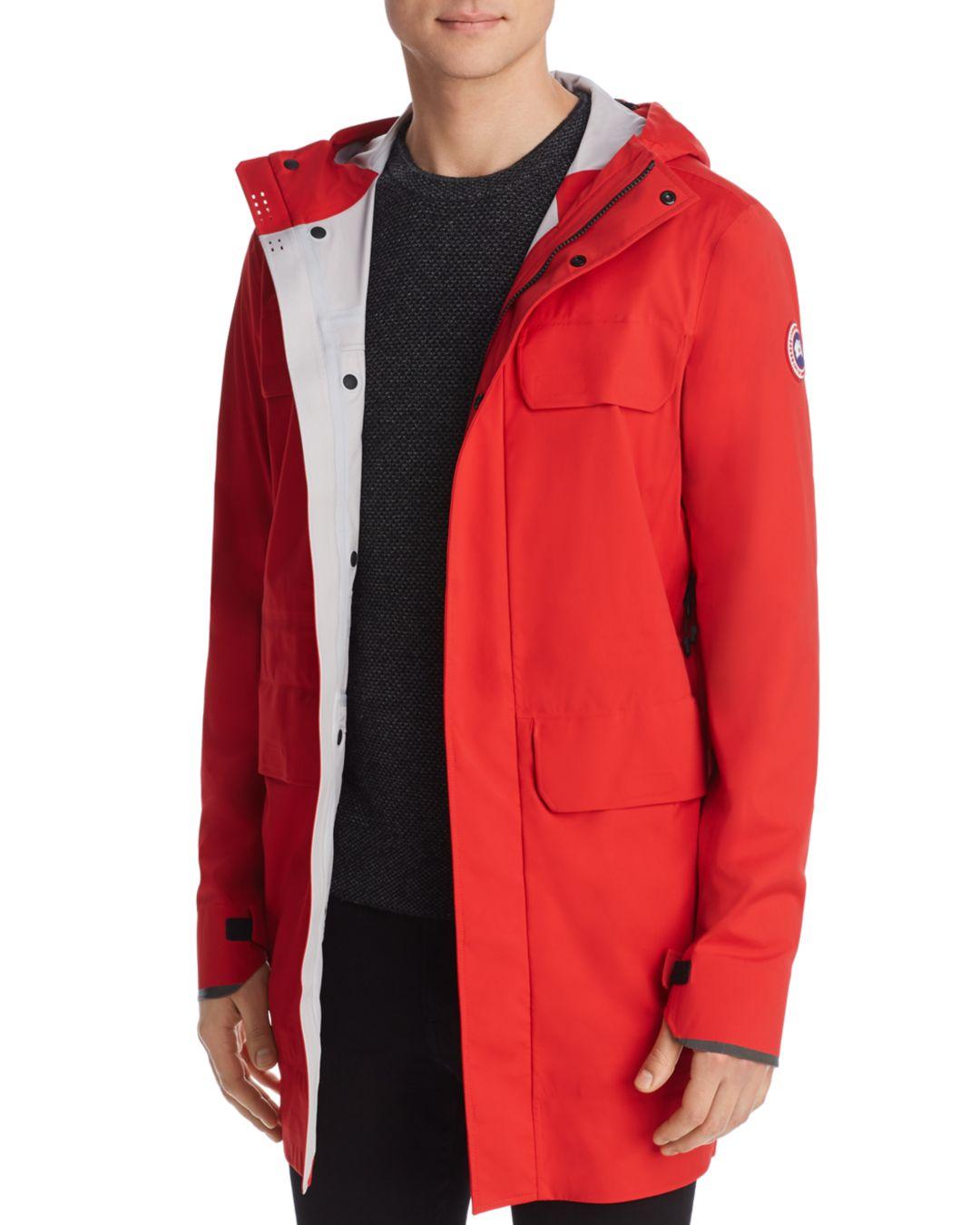 Canada Goose Goose Seawolf Packable Rain Jacket in Red for Men Lyst