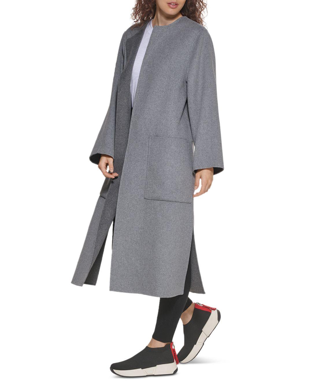 dkny gray coat