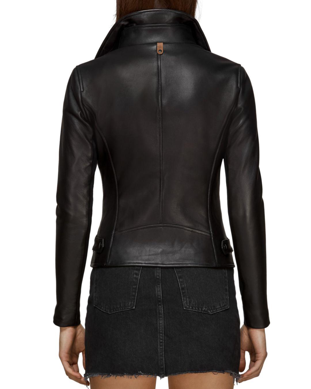 mackage sandy leather jacket