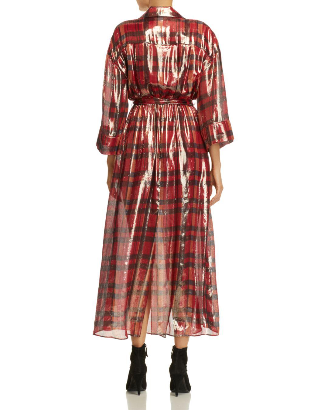 alice and olivia metallic dress