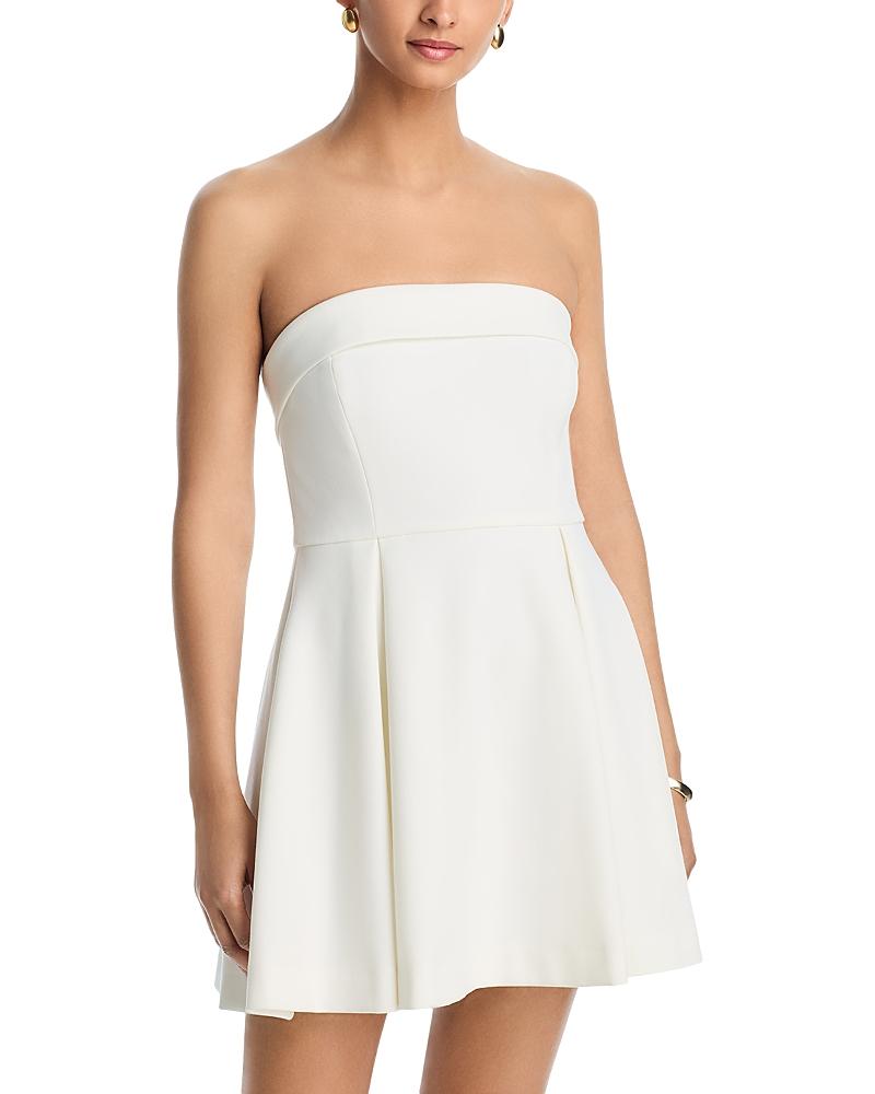 strapless open back dress Whisper Frill Hem Dress | French Connection | Dresses | White main image 0