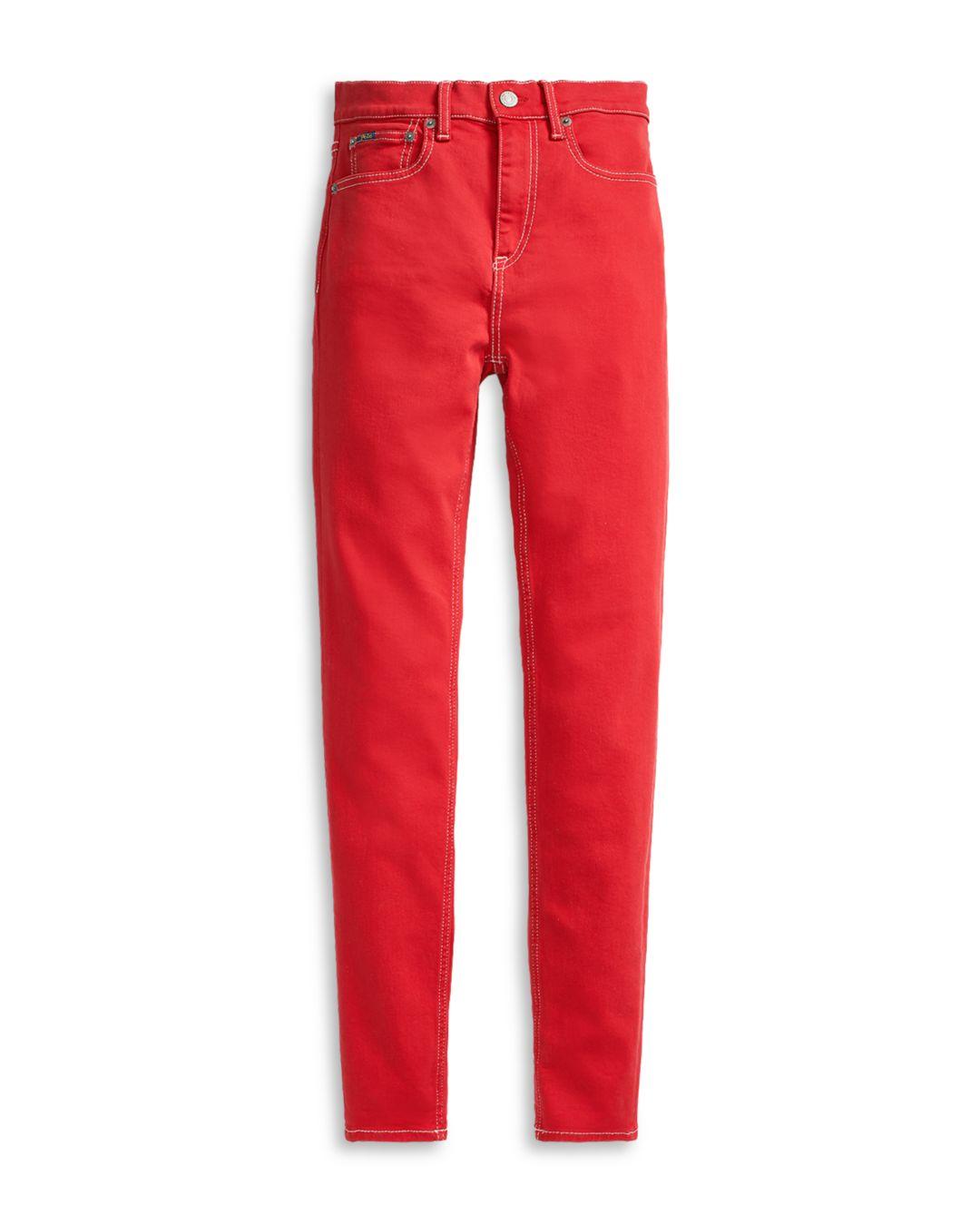 ralph lauren red jeans