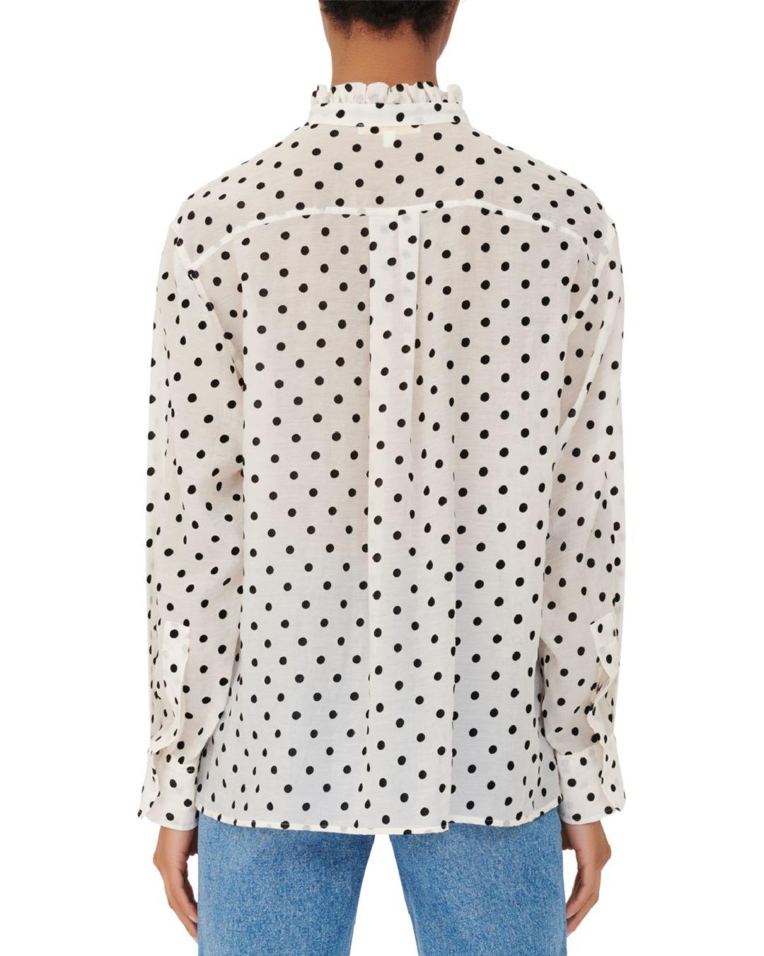 Maje Synthetic Catherina Polka Dot 