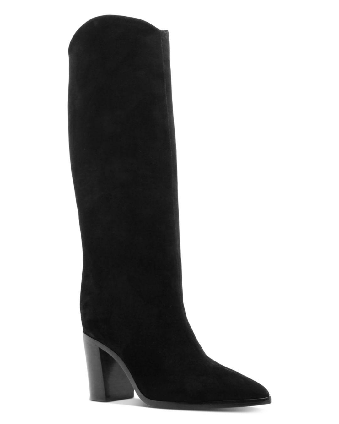 tall boots with small heel