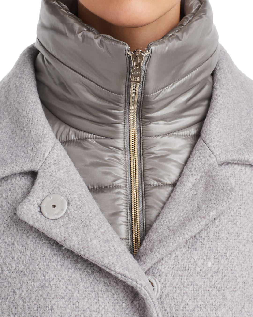 herno mixed media coat