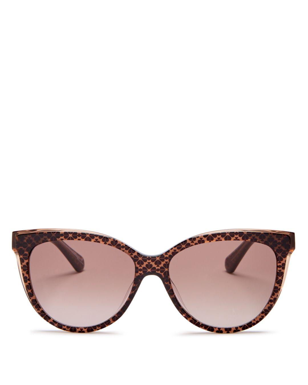 Kate Spade Women's Daesha Polarized Cat Eye Sunglasses in Brown Lyst
