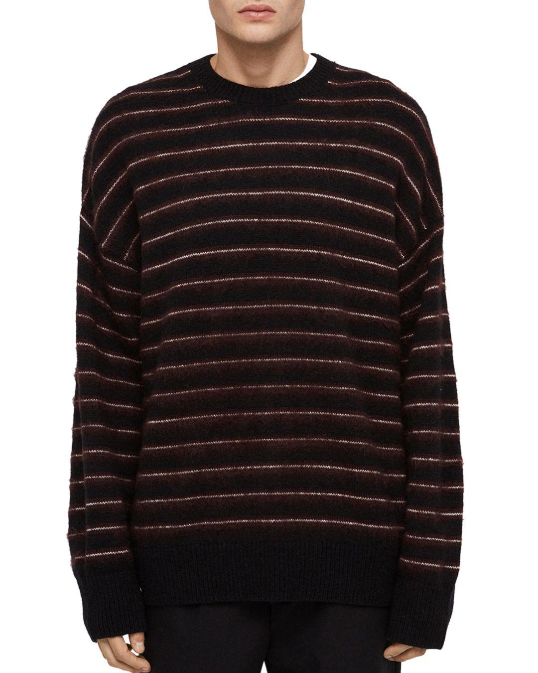 all saints striped sweater