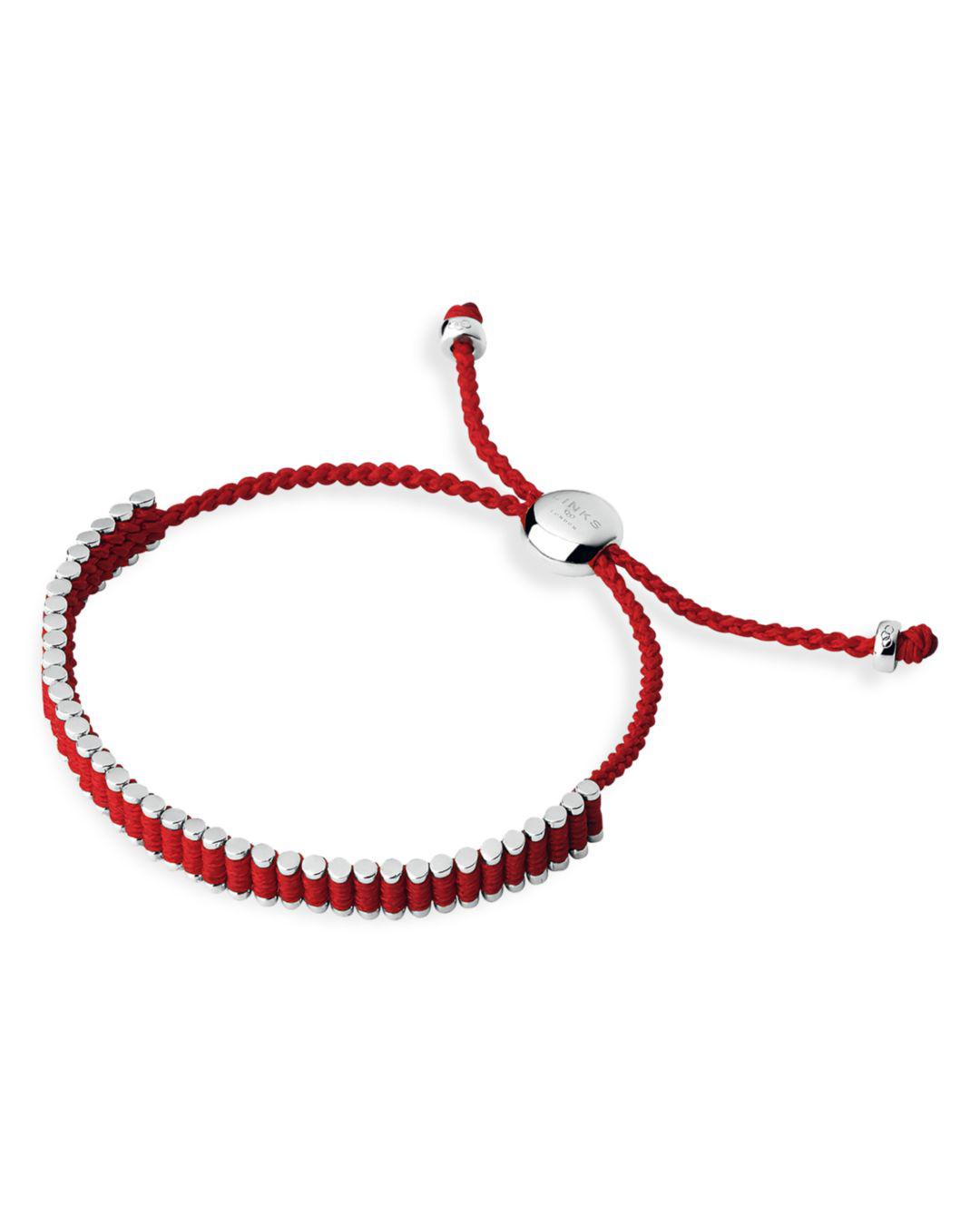 Links Of London Mini Friendship Bracelet In Red Silver Red Lyst Links Of London Mini Friendship Bracelet In Red Silver Red Lyst