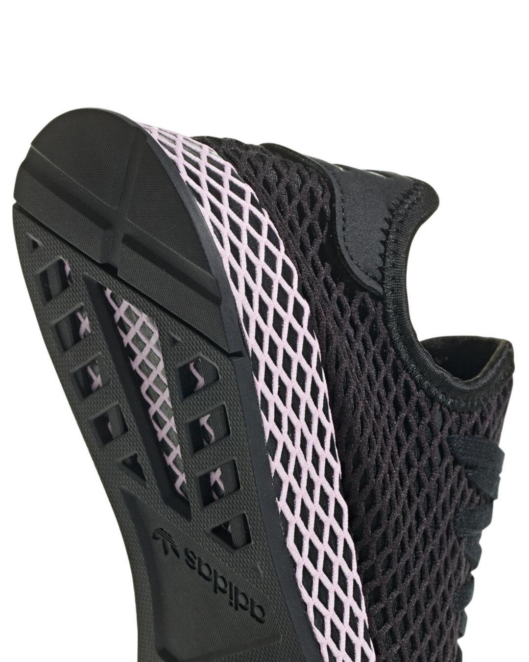 adidas Women's Deerupt Net Lace Up Sneakers in Black | Lyst