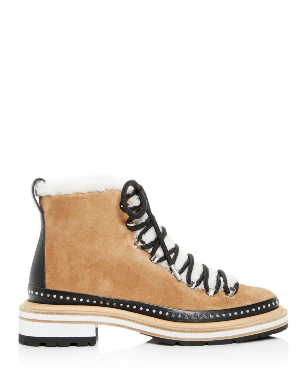 rag bone shearling boots