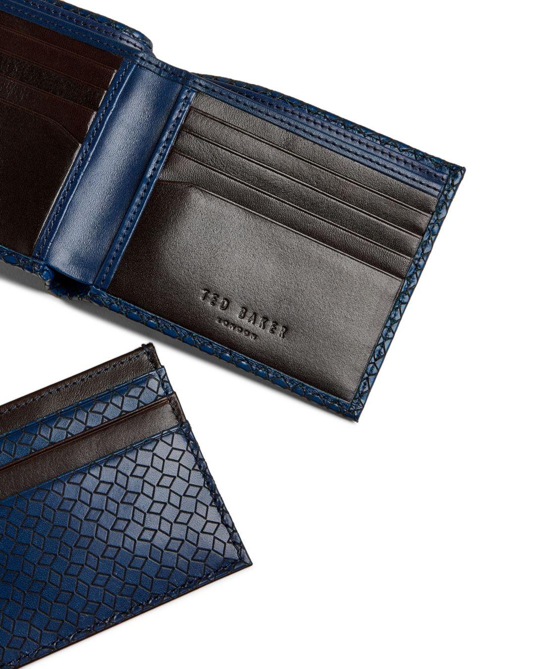Ted Baker Leather Wallet And Cardholder Gift Set in Navy (Blue) for 