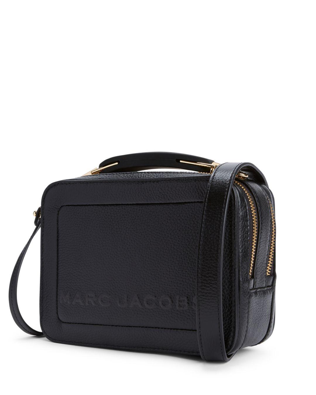 Marc Jacobs Leather The Box 20 Crossbody in Black/Gold (Black) - Lyst