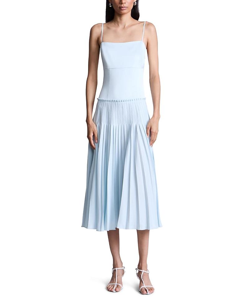 strapless open back dress BCBGMAXAZRIA Metallic Pleated Gown – Runway Catalog