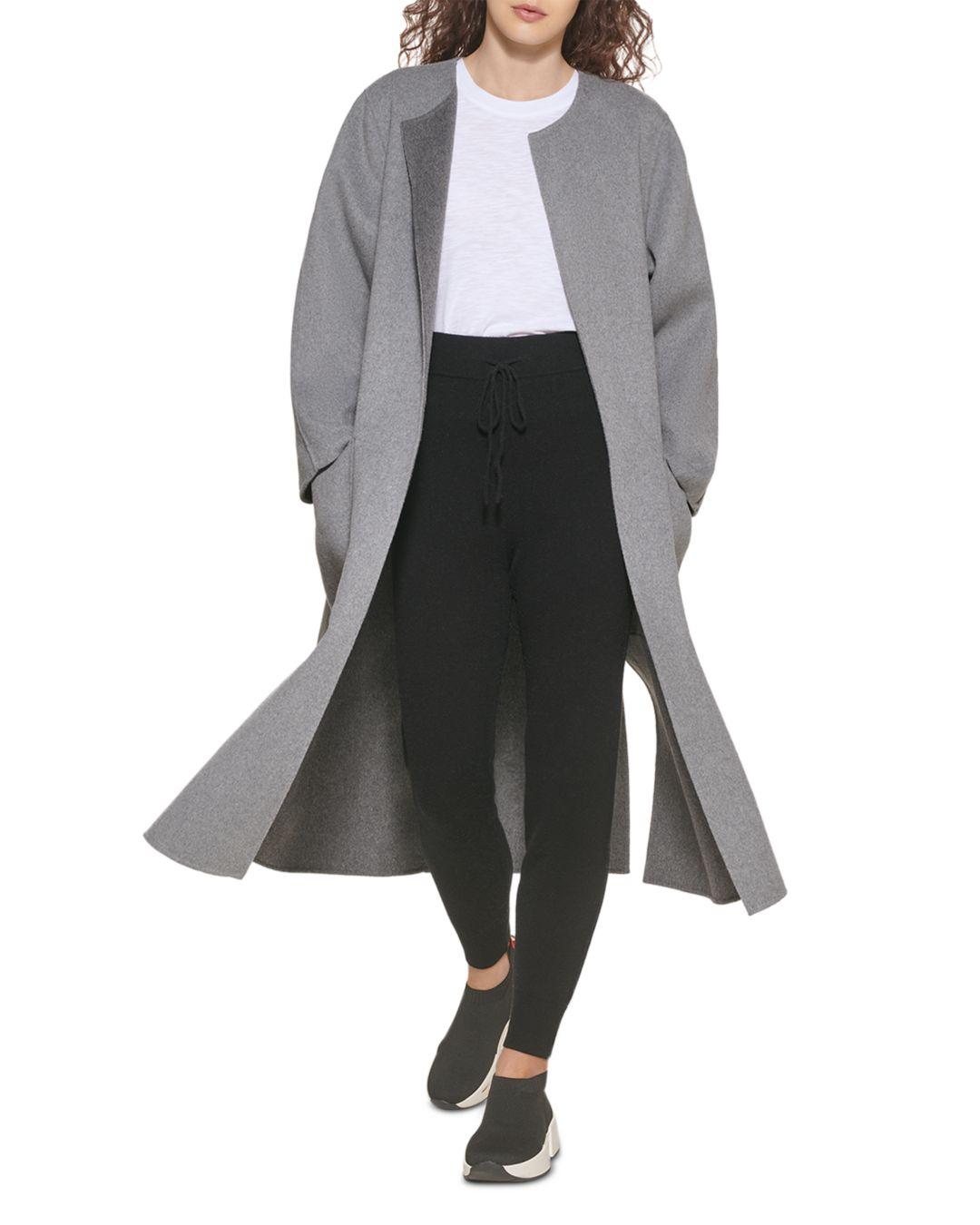 dkny gray coat